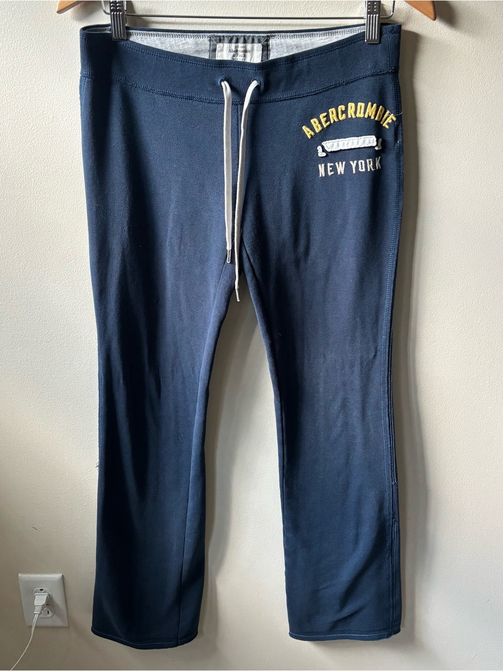 Abercrombie & Fitch Navy Blue Low Rise Sweatpants